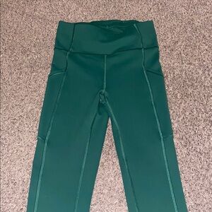 Lulu green leggings